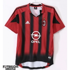 AC Milan 2004-2005 Retro Domácí Dres Krátký Rukáv